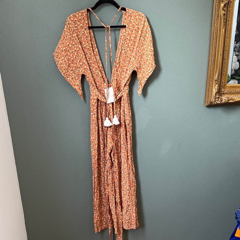 NWT Faithfull the Brand Women's Cedric Floral Jumpsuit Sz 4 Vintage Bloom *flaw - Picture 4 of 11